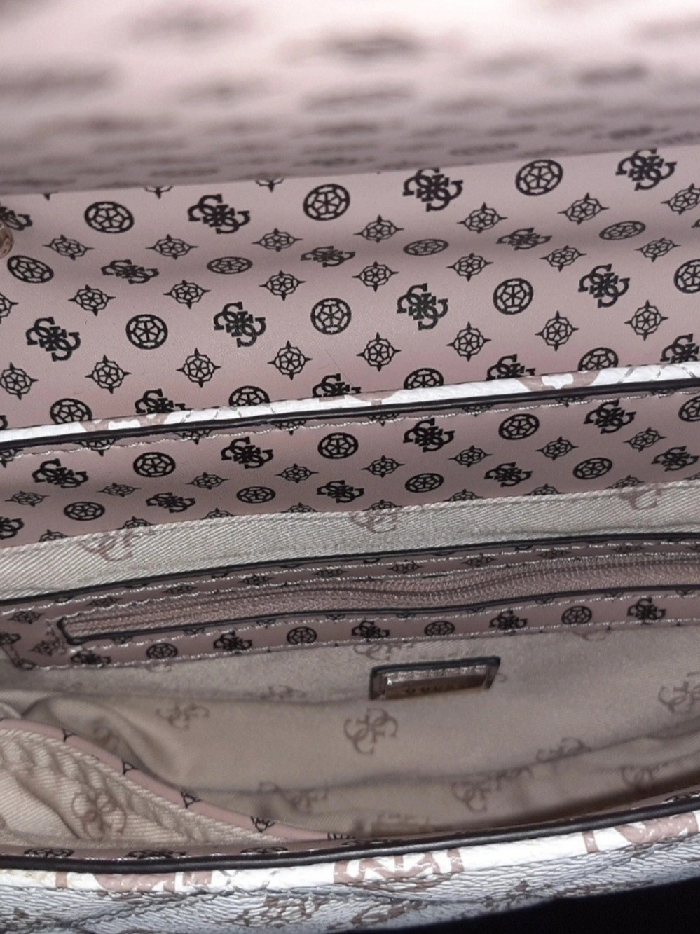 GUESS PG767921 Cessily Mocha Convertible Crossbody Bag EUC - Picture 15 of 16